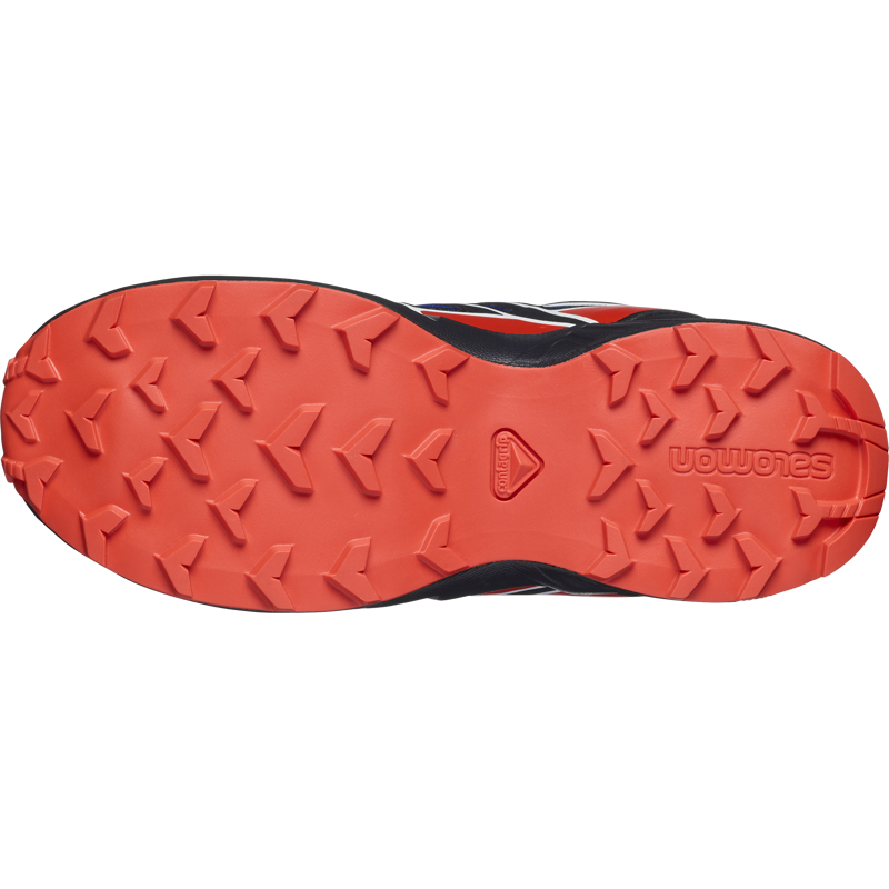 Salomon Speedcross Kids in Surf The Web/Fiery Red/Black-1
