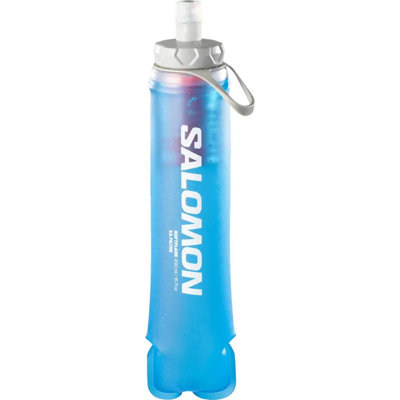 Salomon Softflask XA Filter 490ml in Clear Blue