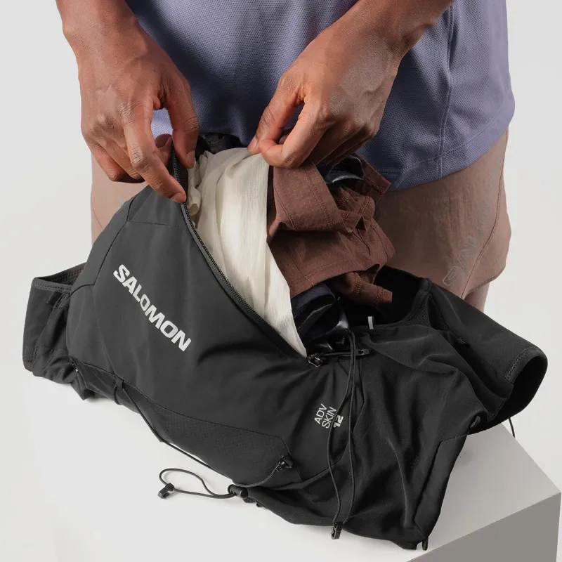 Salomon ADV Skin 12 Set Running Backpack in Black-11
