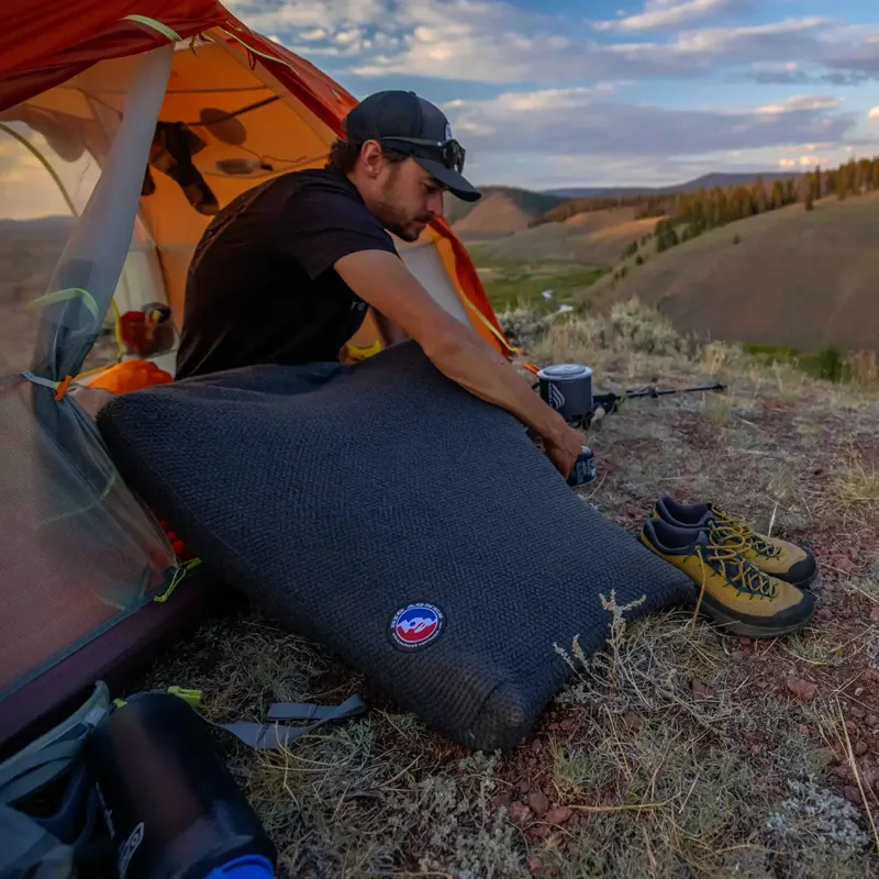 Big Agnes Alpha Direct Fleece Sleeping Bag Liner Regular in Grey-4