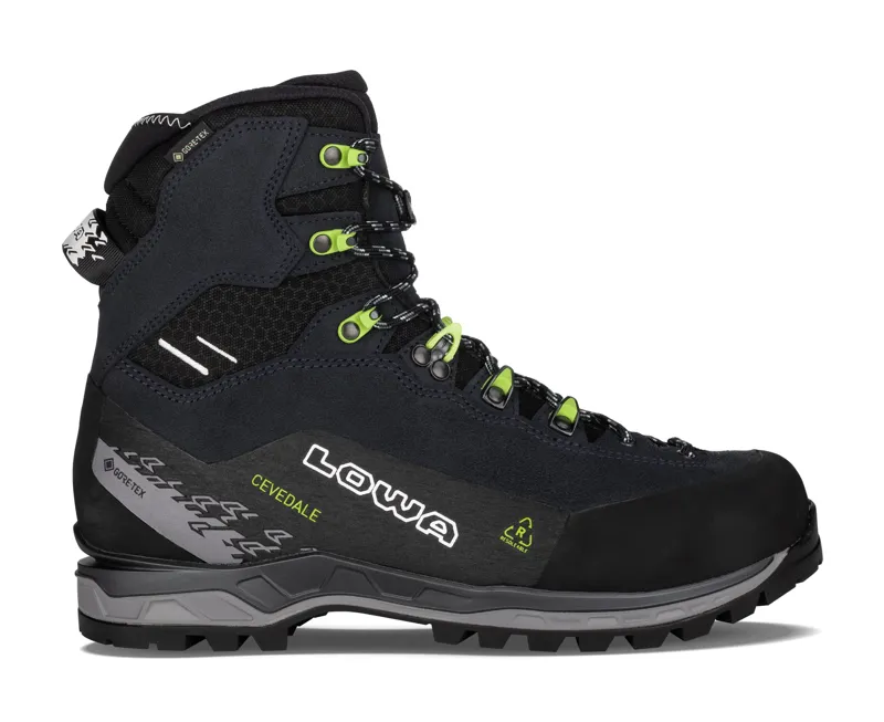 Lowa Cevedale Pro GTX Mid Mens in Navy/Lime
