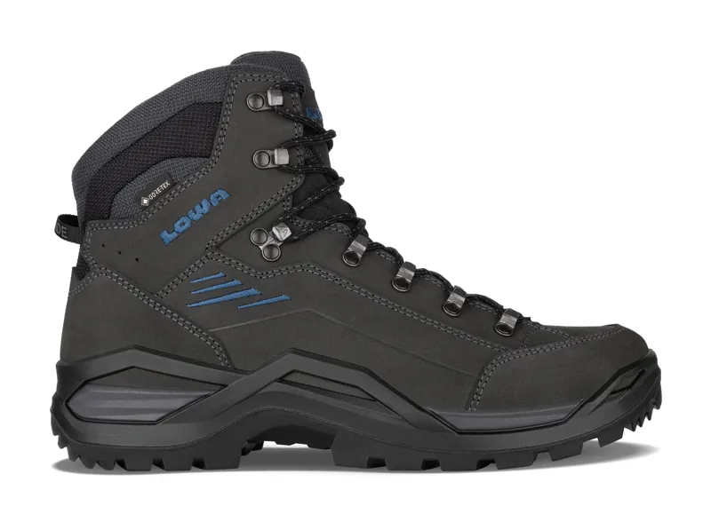 Lowa Renegade Evo GTX Mid Wide Mens in Anthracite/Steel Blue