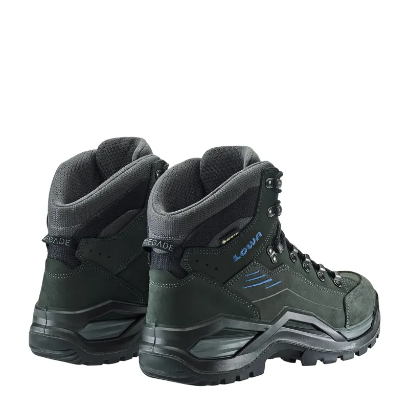 Lowa Renegade Evo GTX Mid Wide Mens in Anthracite/Steel Blue-7