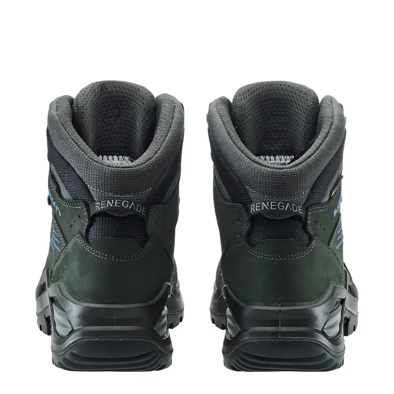 Lowa Renegade Evo GTX Mid Wide Mens in Anthracite/Steel Blue-5