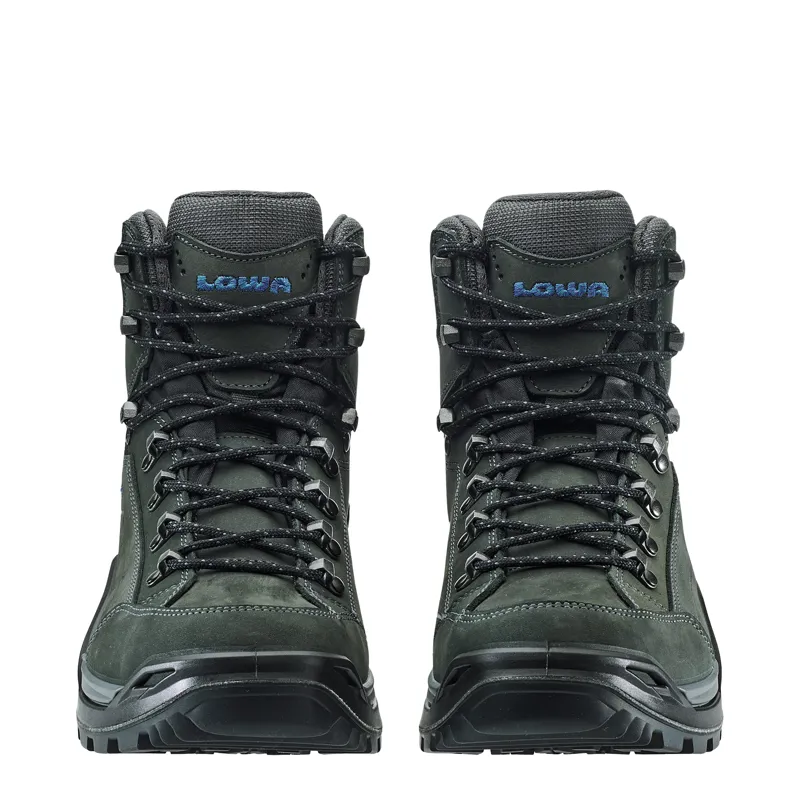 Lowa Renegade Evo GTX Mid Wide Mens in Anthracite/Steel Blue-4