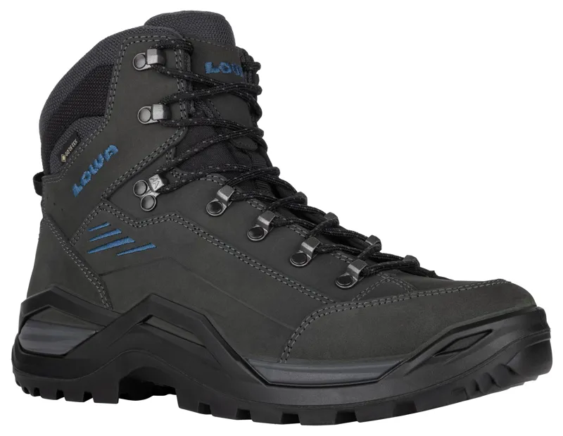 Lowa Renegade Evo GTX Mid Wide Mens in Anthracite/Steel Blue-3