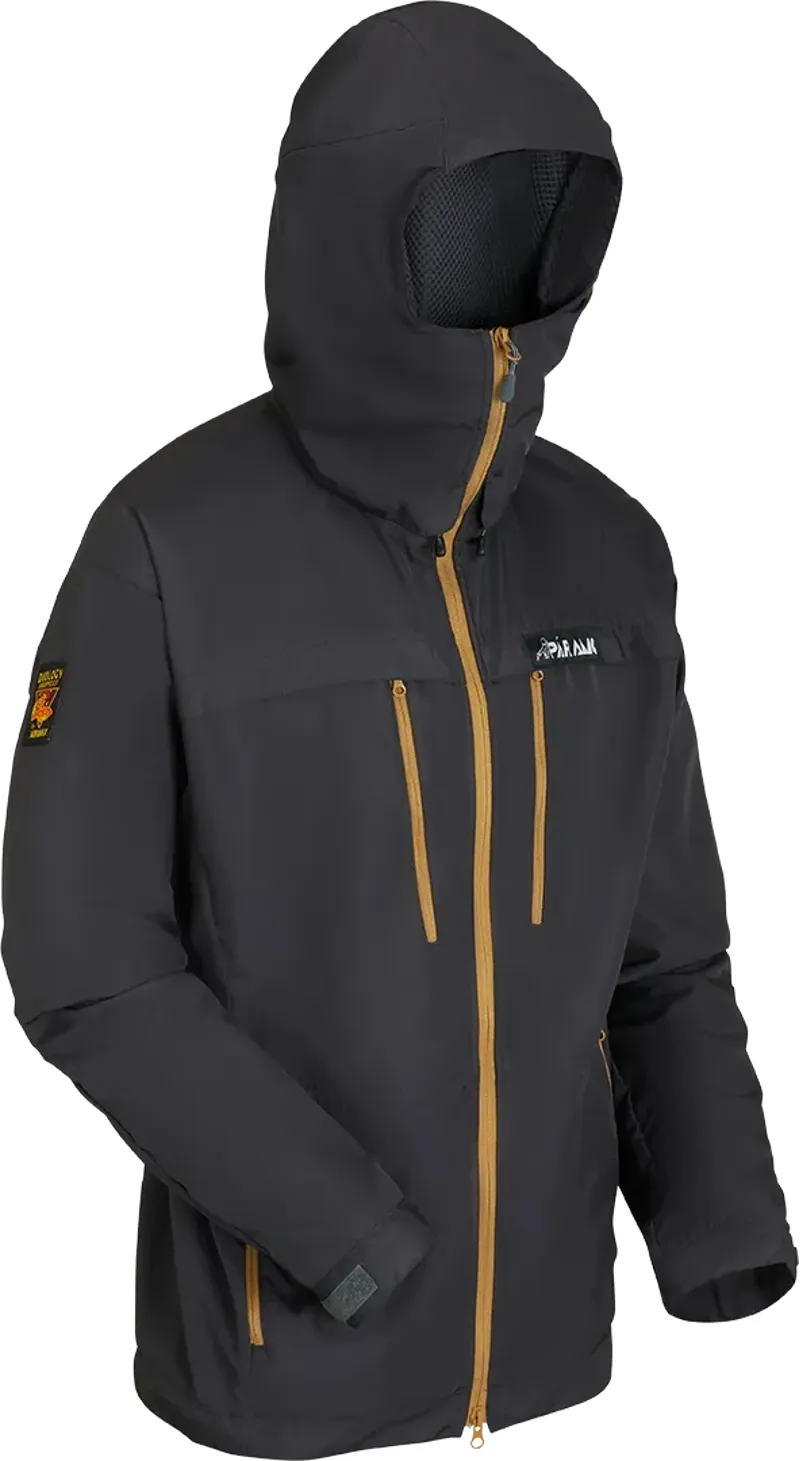 Paramo Bentu Windproof Jacket Men's in Dark Grey/Cumin Zips-1