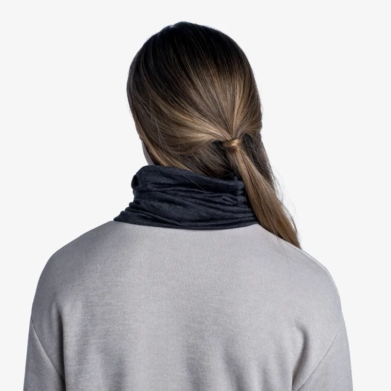 Buff Lightweight Merino Wool Multifunctional Headwear in Solid Grey-7