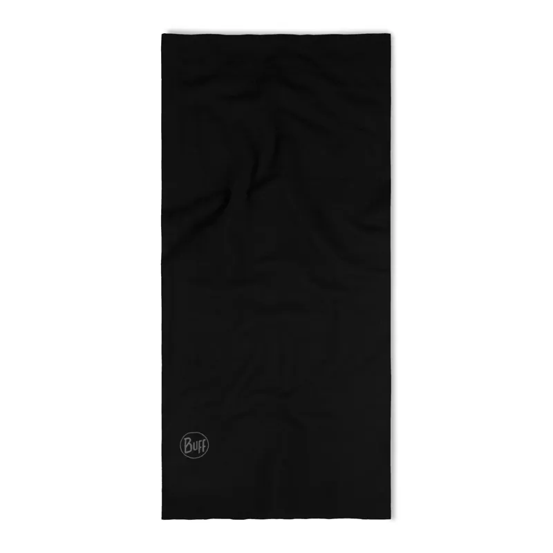 Buff Midweight Merino Wool Multifunctional in Solid Black-1