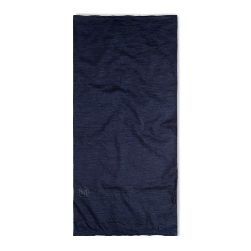 Buff Merino Lightweight Neckwear in Solid Denim-1