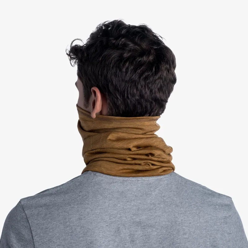 Buff Merino Lightweight Neckwear in Solid Mustard-7