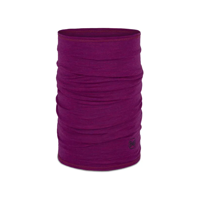 Buff Merino Lightweight Neckwear in Solid Magenta