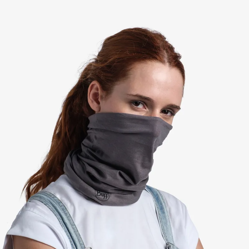 Buff Original Neck Gaiter in Solid Castlerock Grey-2