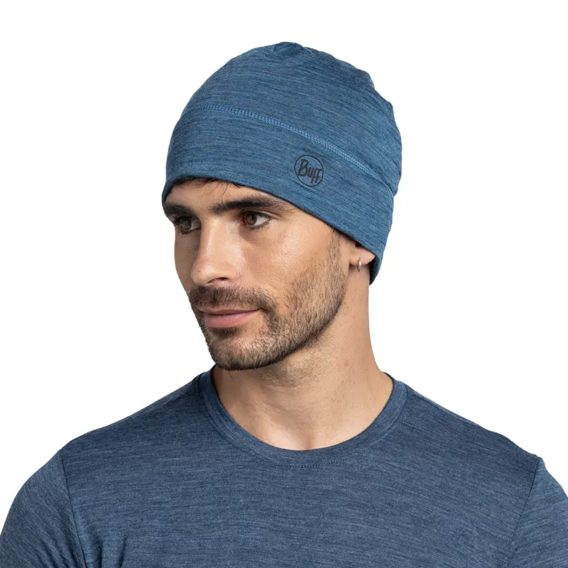 Buff Merino Lightweight Beanie in Multistripes Tempest-3