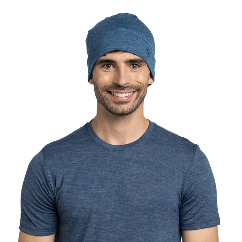 Buff Merino Lightweight Beanie in Multistripes Tempest-2