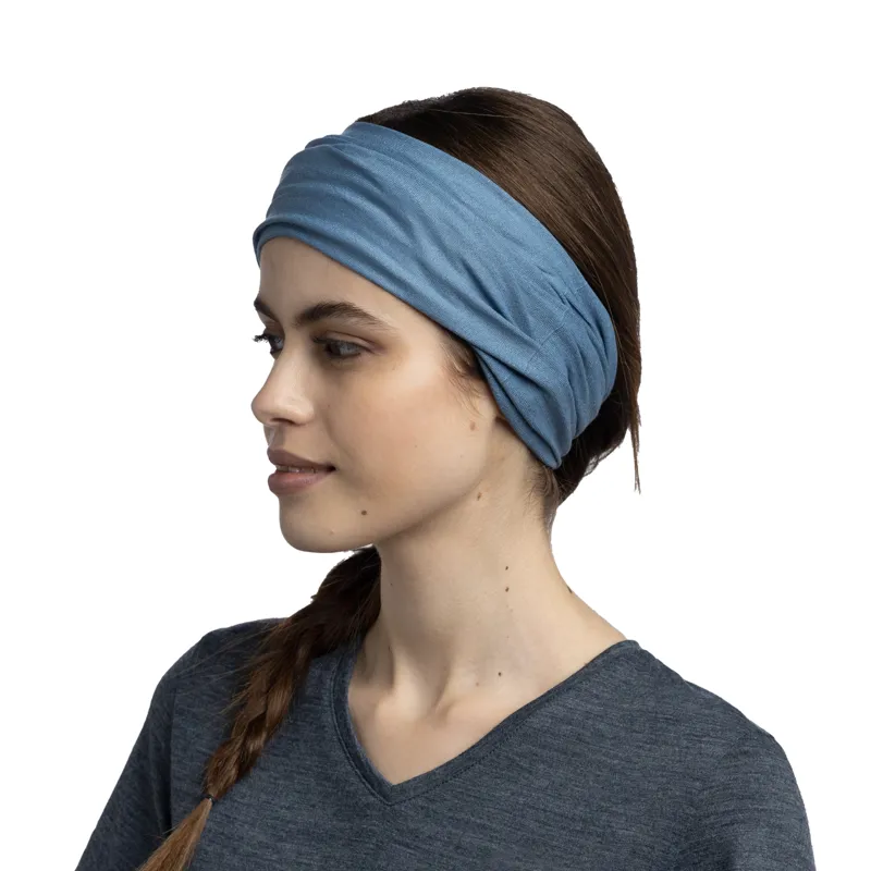 Buff Coolnet UV Neckwear in Solid Slate-3