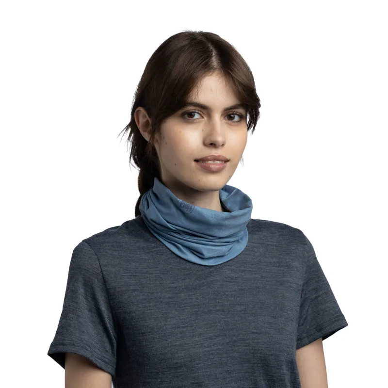 Buff Coolnet UV Neckwear in Solid Slate-2
