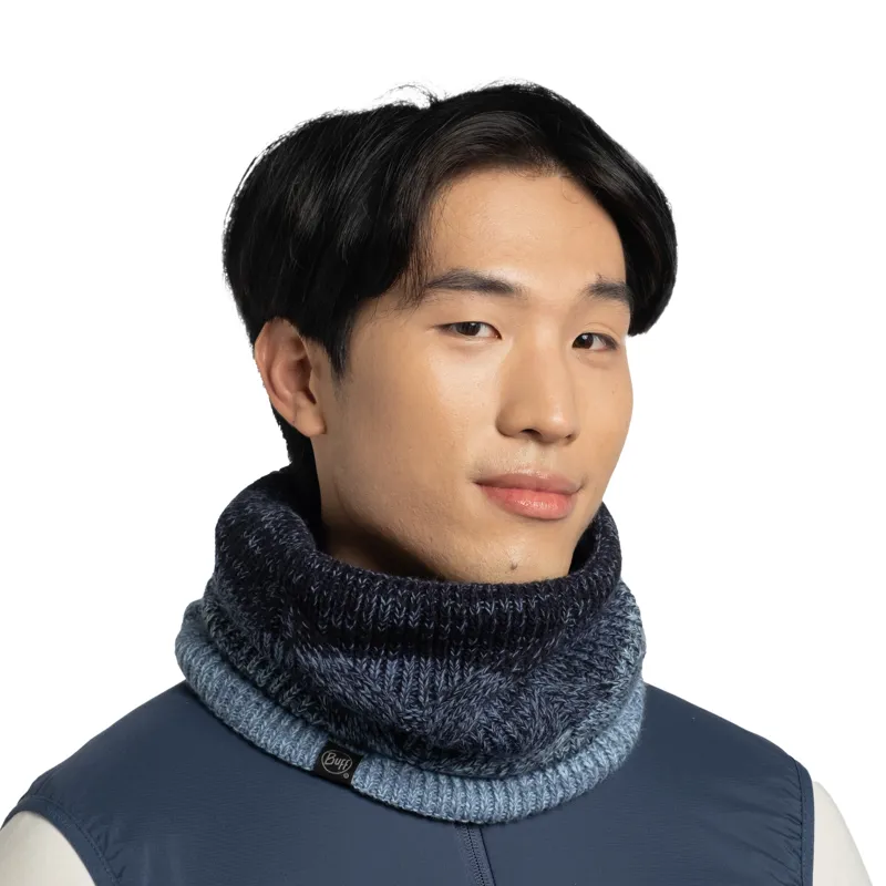 Buff Knitted and Fleece Neckwarmer Masha Adult in Water-3