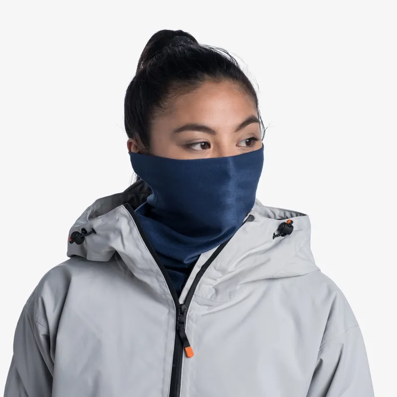 Buff Thermonet Neck Gaiter in Solid Ensign Blue-2