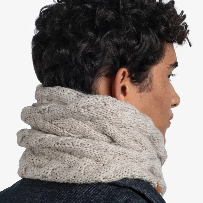 Buff Caryn Crimson Knitted and Fleece Neckwarmer Adult in Ecru-4