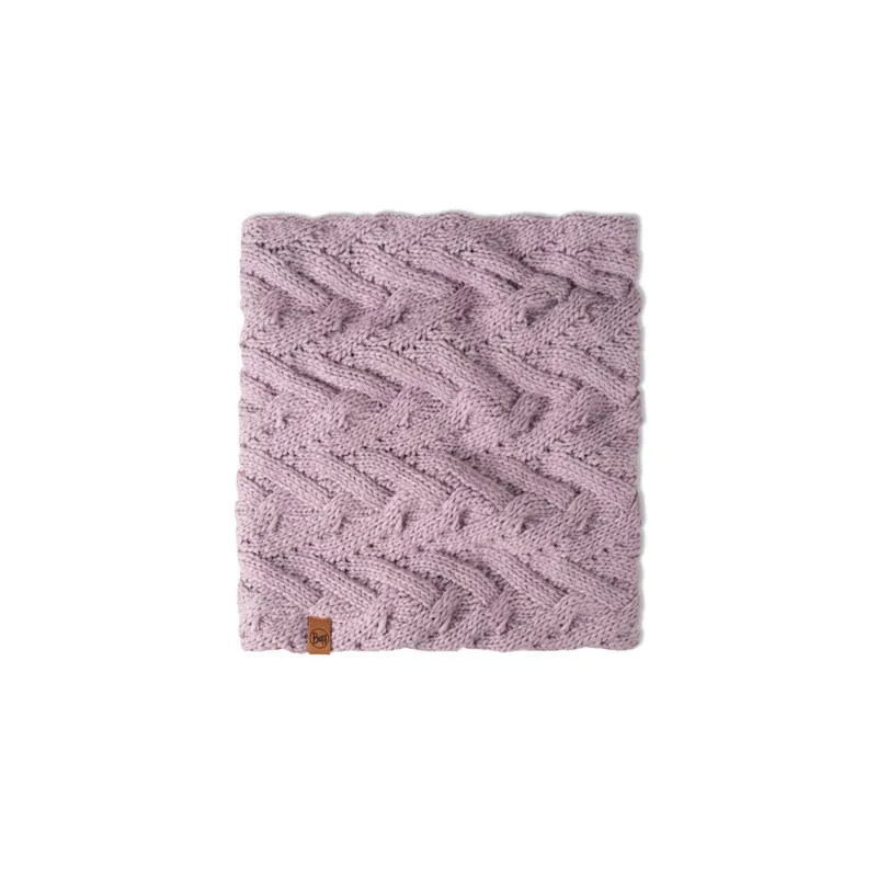 Buff Caryn Knitted and Fleece Neckwarmer in Lilac Ice-1