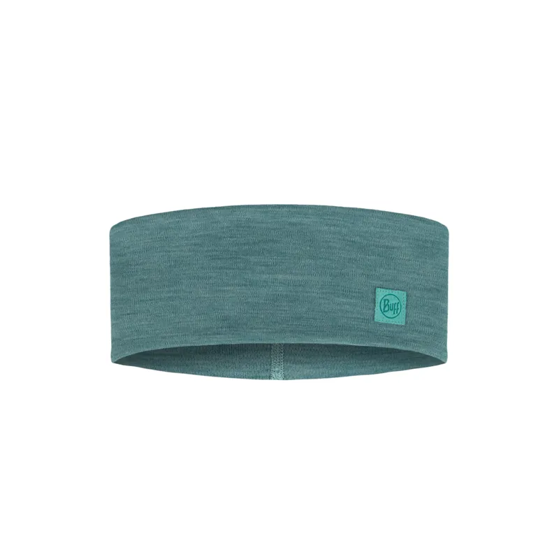 Buff Merino Wide Headband Solid Adult in Pool