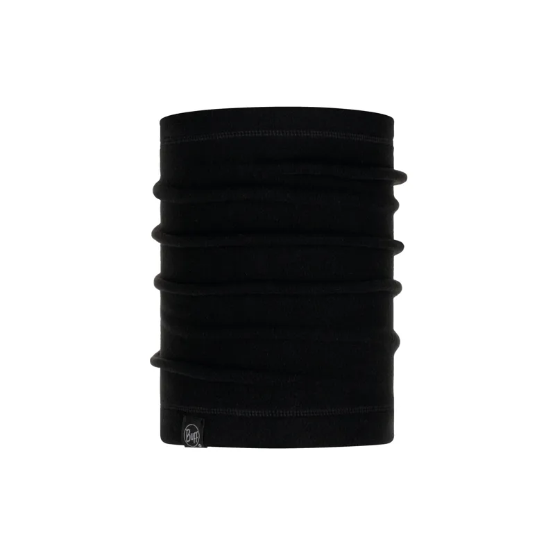 Buff Polar Neck Warmer in Solid Black-1