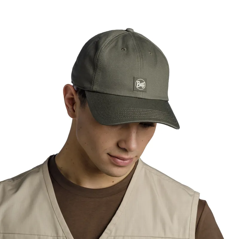 Buff Baseball Cap in Solid Zire Military-3
