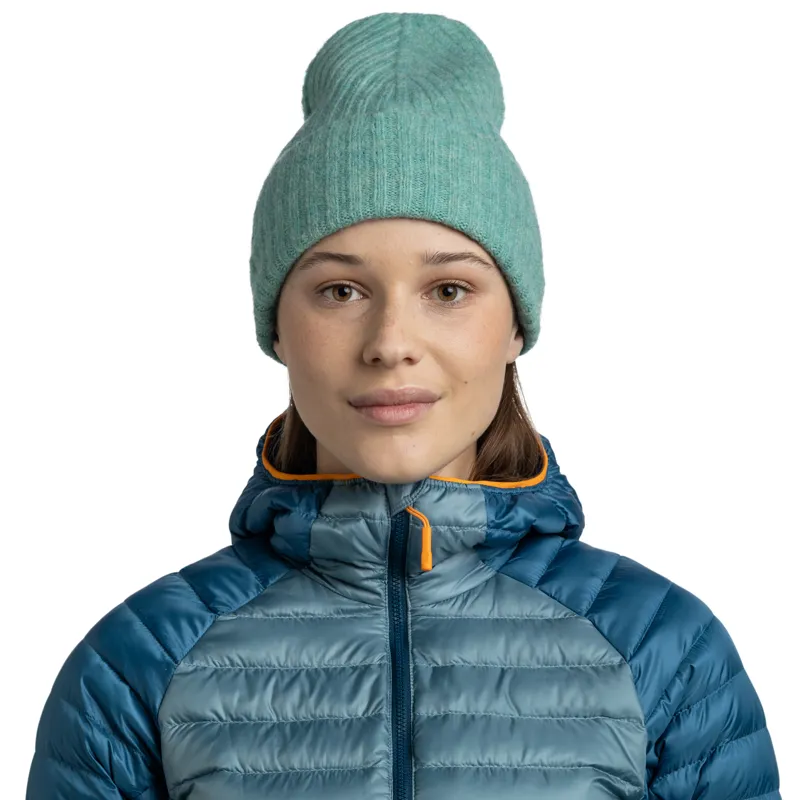 Buff Knitted Hat Nilah in Mint-2