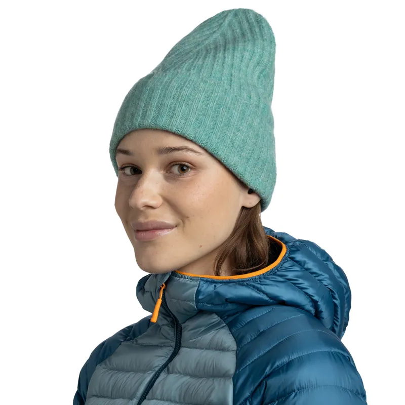 Buff Knitted Hat Nilah in Mint-3
