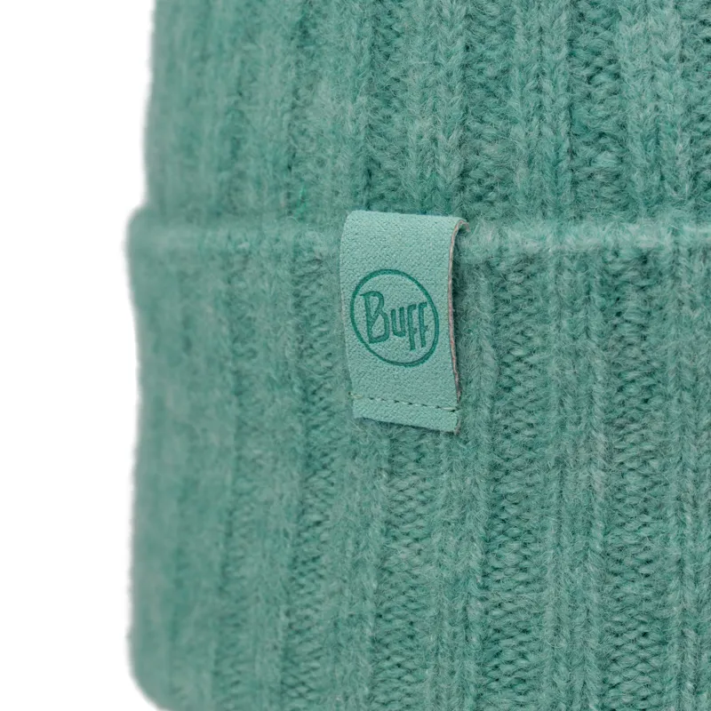 Buff Knitted Hat Nilah in Mint-1