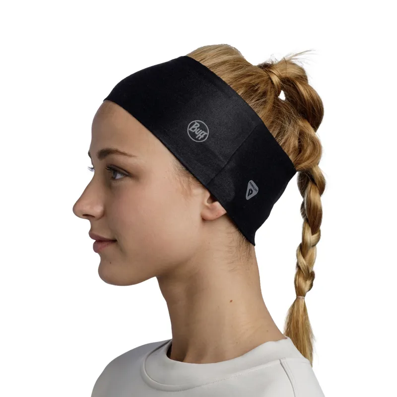Buff ThermoNet Headband in Solid Black-2