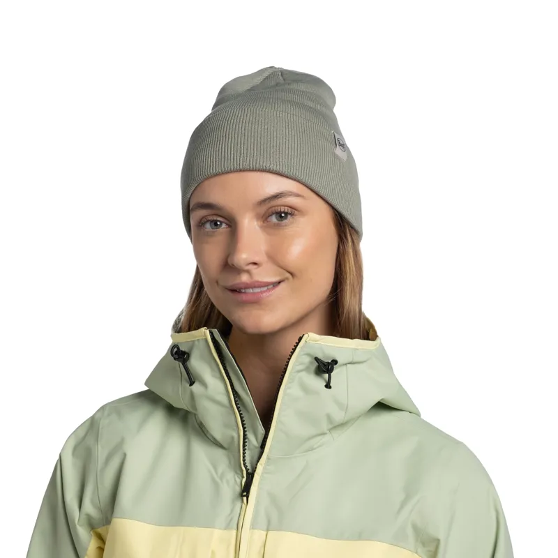 Buff Lilon Knitted Beanie in Opaline-2