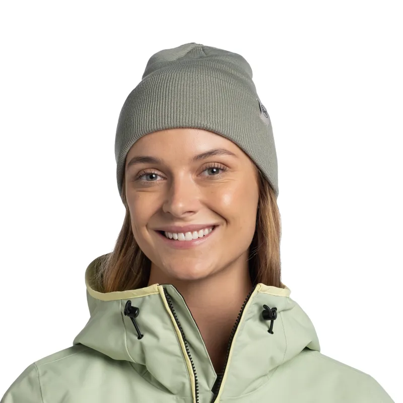 Buff Lilon Knitted Beanie in Opaline-3