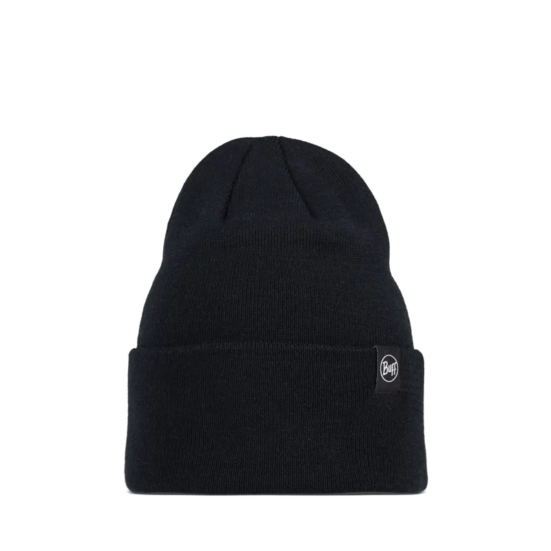Buff Lilon Knitted Beanie in Black