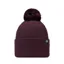 Buff Knitted Hat in Renvi Burgundy