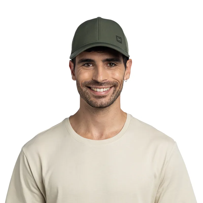 Buff Summit Cap in Solid Khaki-2