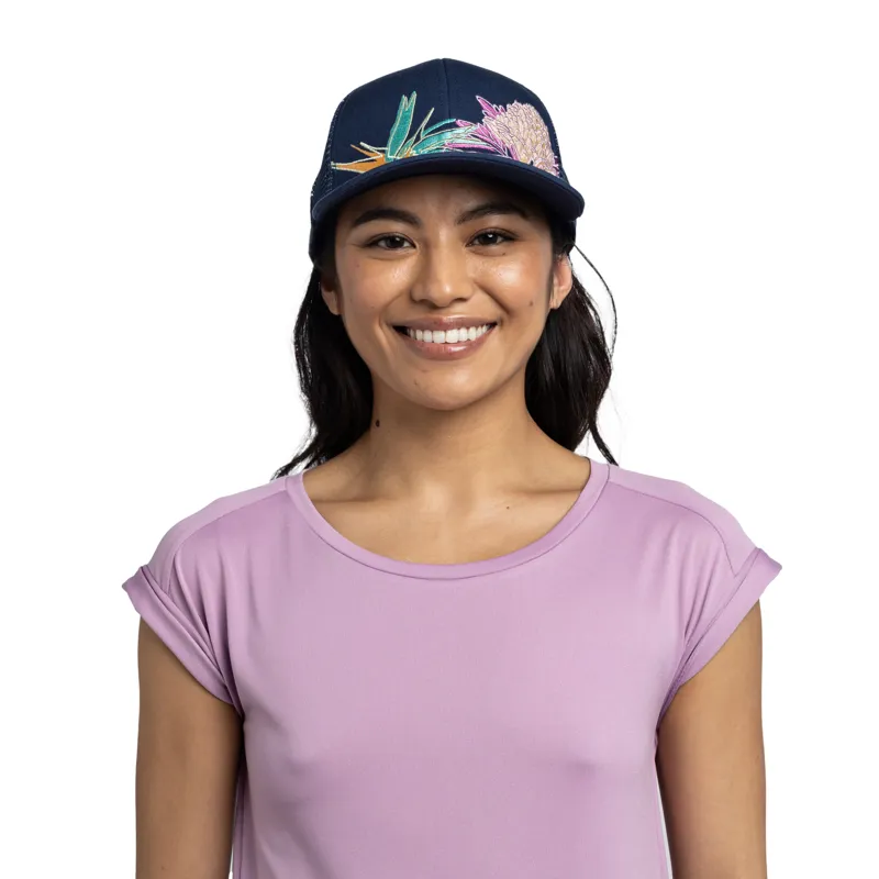 Buff Explore Trucker Cap in Satry Indigo-2
