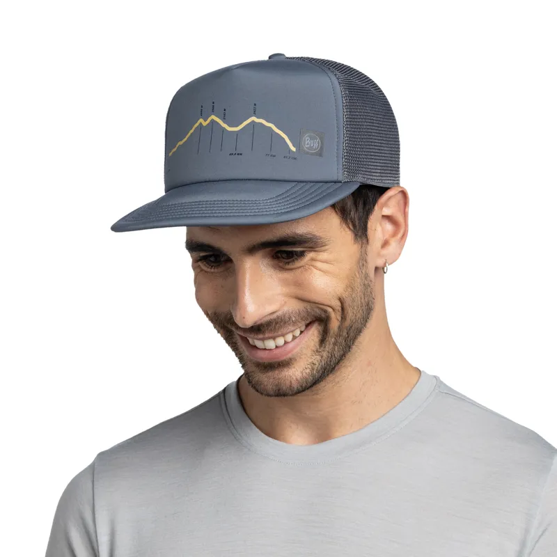 Buff Explore Trucker Cap in Cram Ash-3