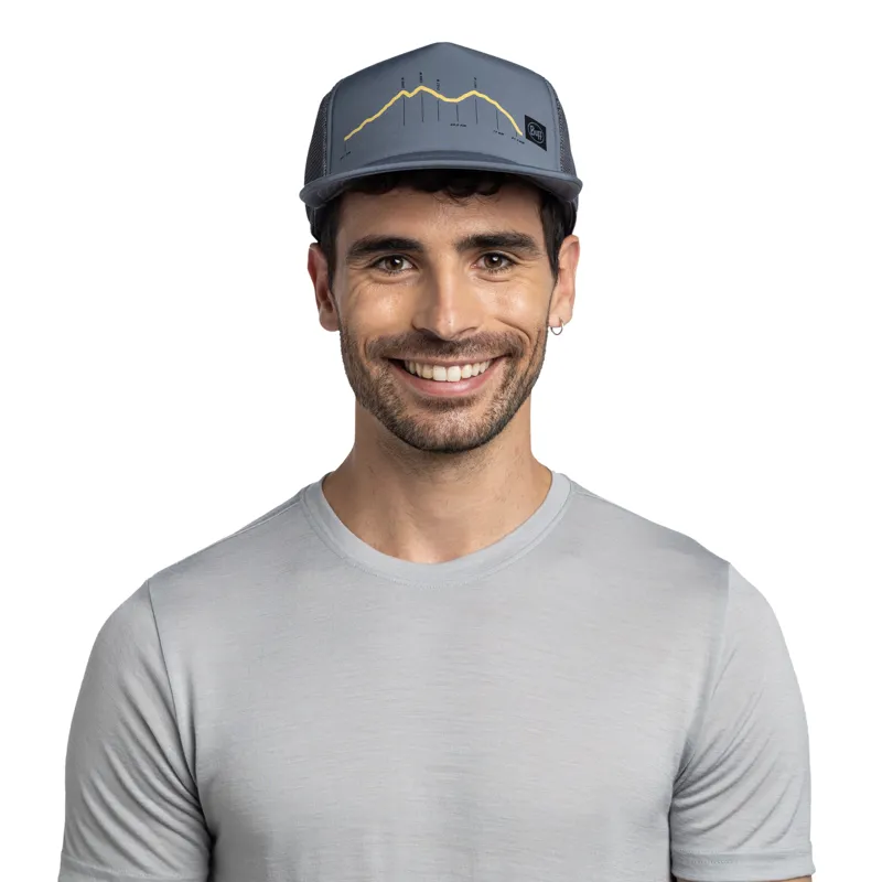 Buff Explore Trucker Cap in Cram Ash-2