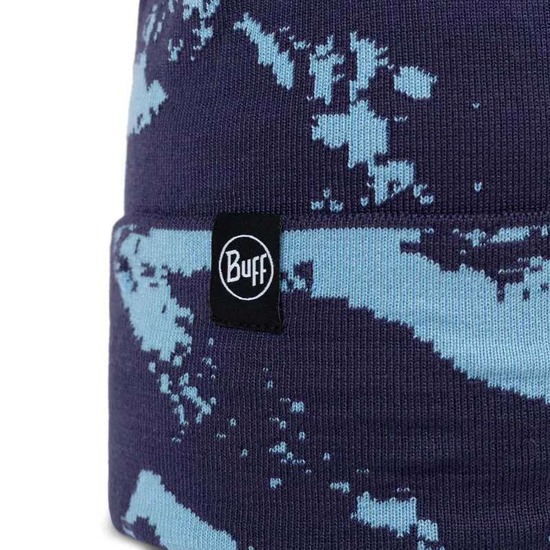 Buff Knitted Hat Unisex in Erlan Midnight Navy-1