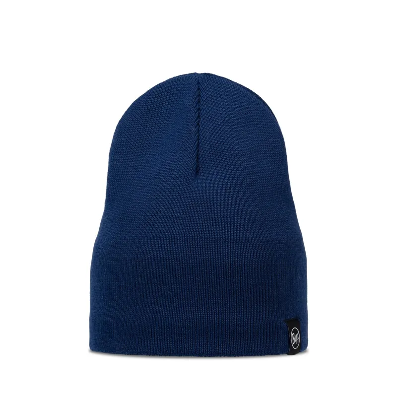 Buff Knitted and Fleece Band Hat in Lilon Short Midnight