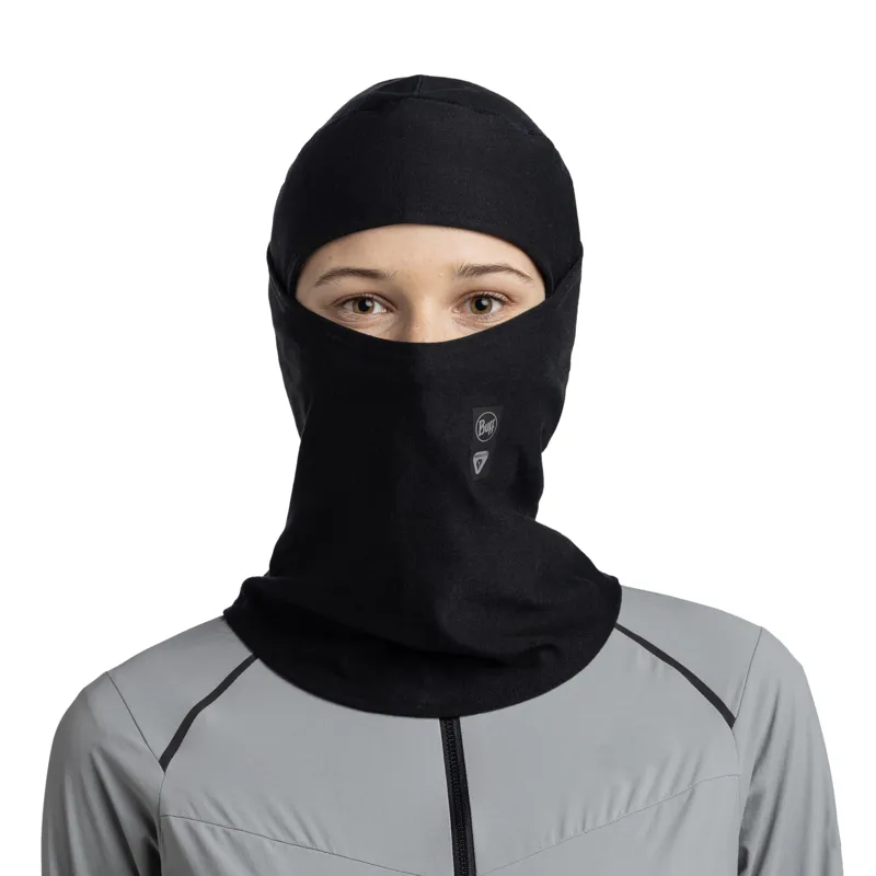 Buff Thermonet Hinged Balaclava in Solid Black-1