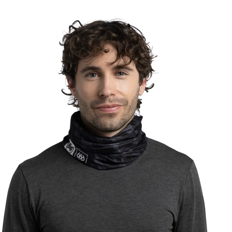 Buff Thermonet Neckwear in Fractured 686 Black-4