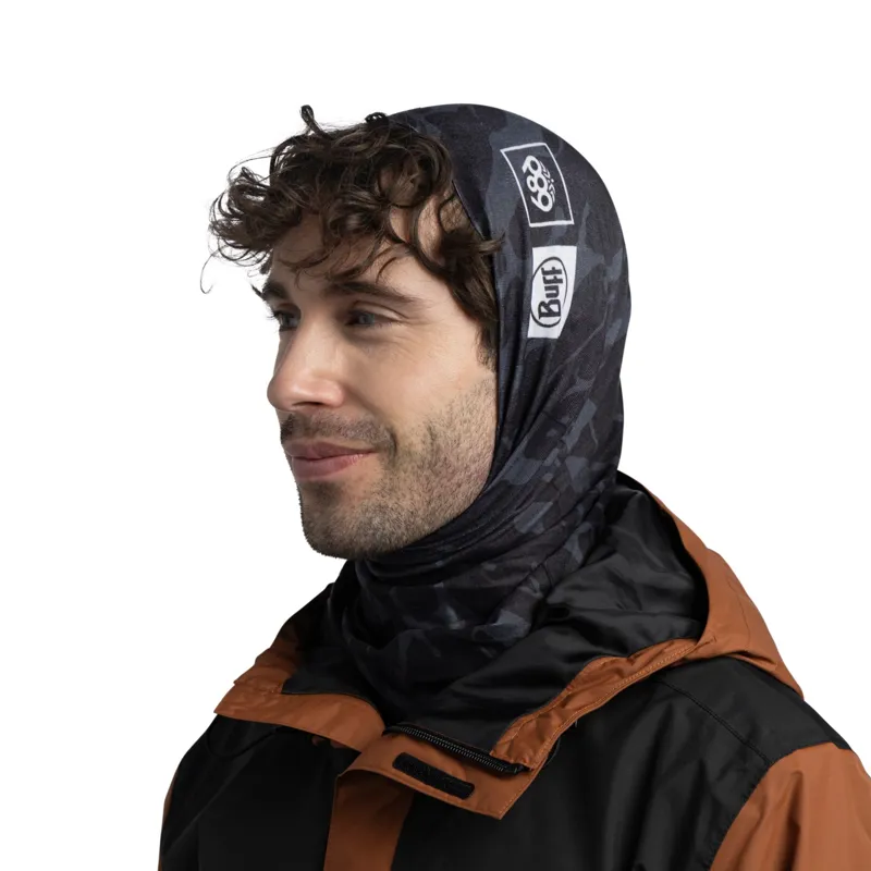 Buff Thermonet Neckwear in Fractured 686 Black-3