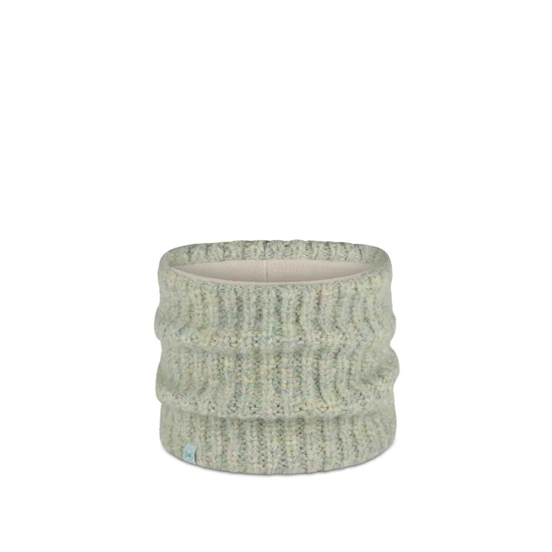Buff Knitted and Fleece Neckwarmer in Dalia Aqua Haze