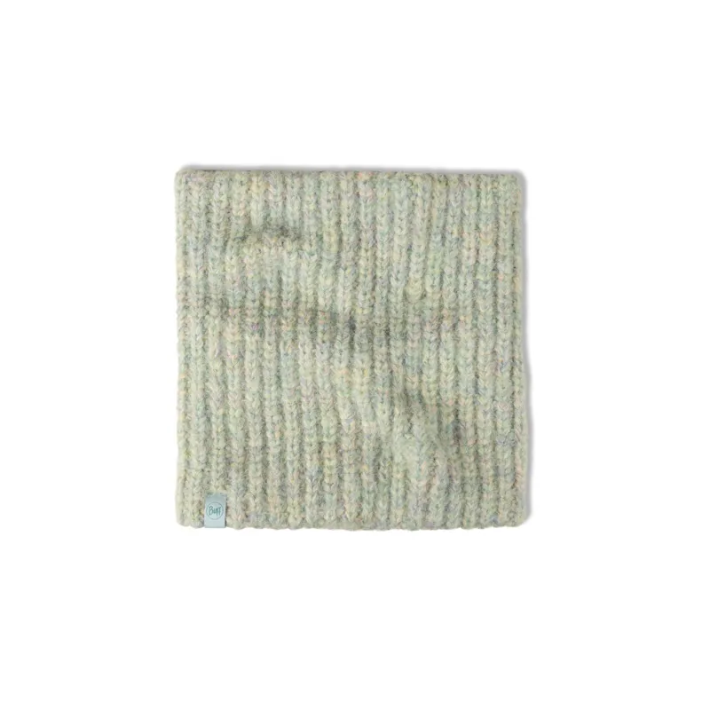 Buff Knitted and Fleece Neckwarmer in Dalia Aqua Haze-1