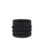 Buff Knitted and Fleece Neckwarmer in Dalia Black