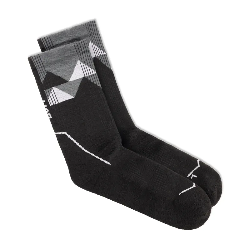 Buff Thermonet Crew Socks in Black-1