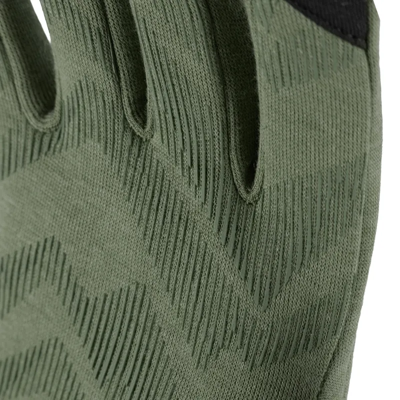 Buff Tech Fleece Gloves in Khaki-2